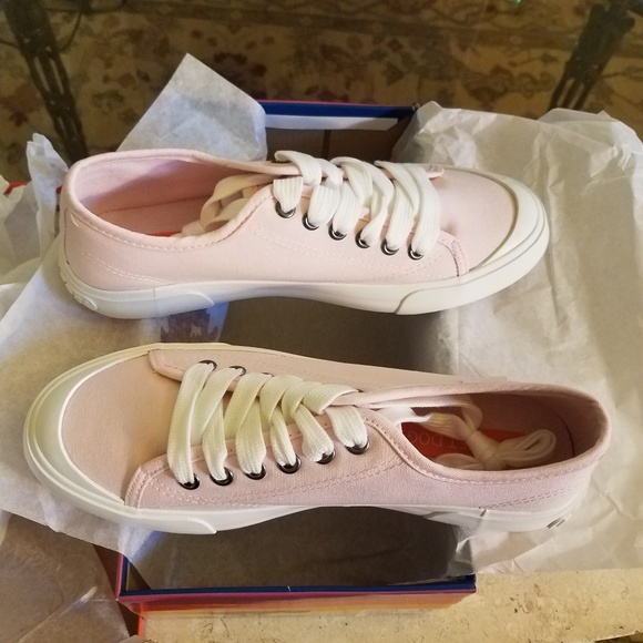 pink canvas shoes